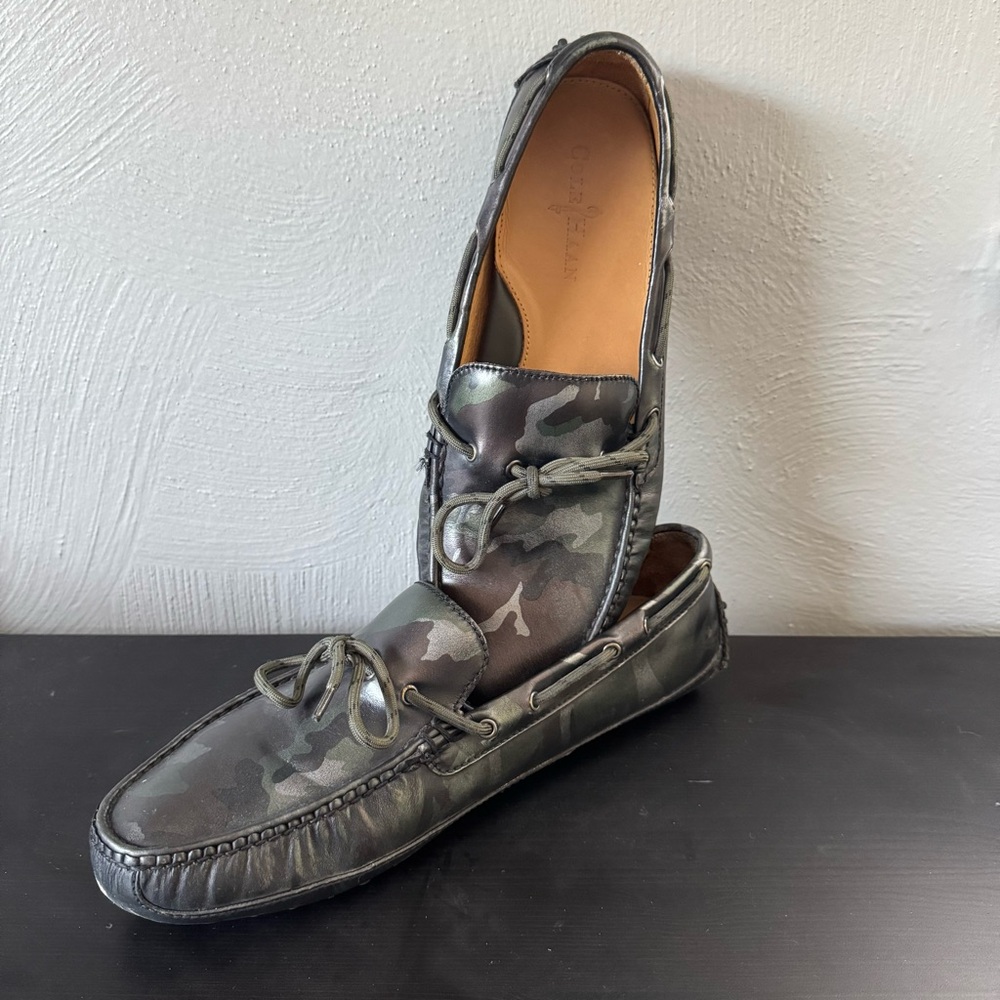 Cole Haan Black and Gray Camouflage Men's Loafers